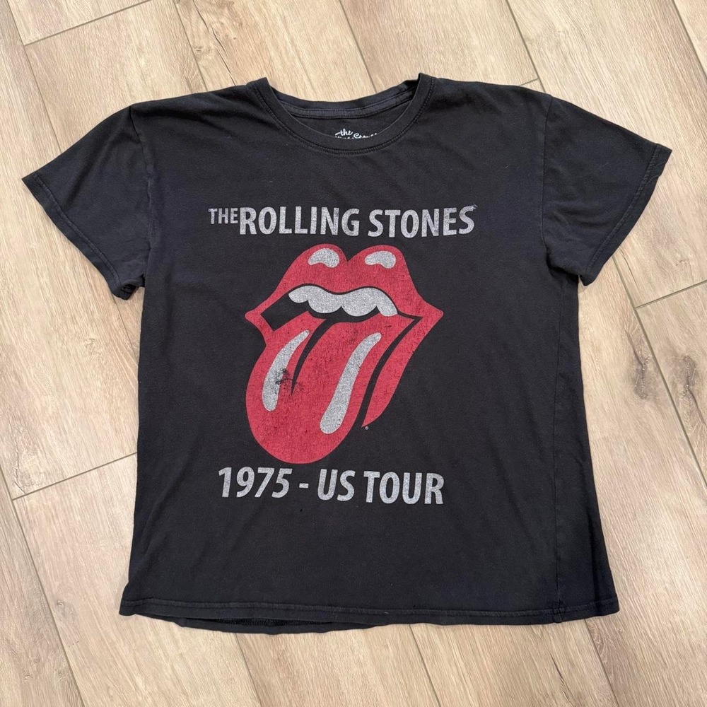 The Rolling Stones 1975 US Tour T-Shirt Size medium